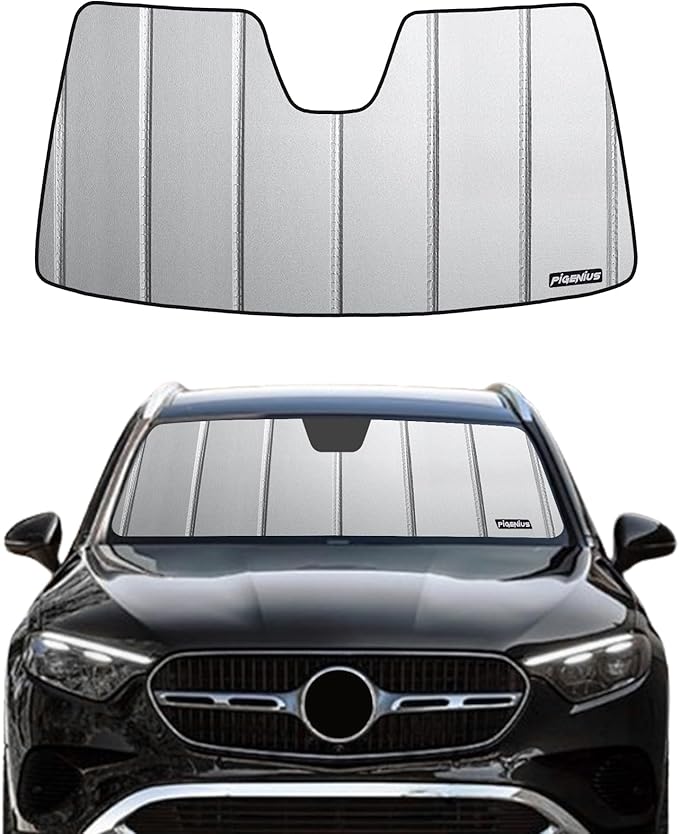 Pigenius Windshield Sun Shade for Mercedes-Benz GLE/GLS SUV 2020-2026, Custom Front Window Sunshade- Safeguard