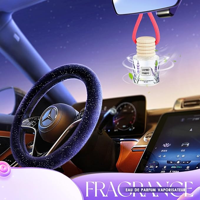 Car Air Freshener Diffuser, Hanging Car Scents Air Freshener, Car Fresheners Long Lasting, Essential Oil Diffuser, Fragrance Oil, 6pcs