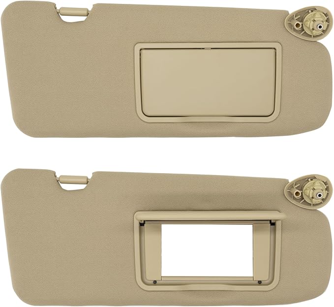 NHILES Passenger Right Side Sun Visor Replacement Fits for Honda CR-V 2017-2022 Sunshade Without Light 83230TLAA02ZA Color: Beige
