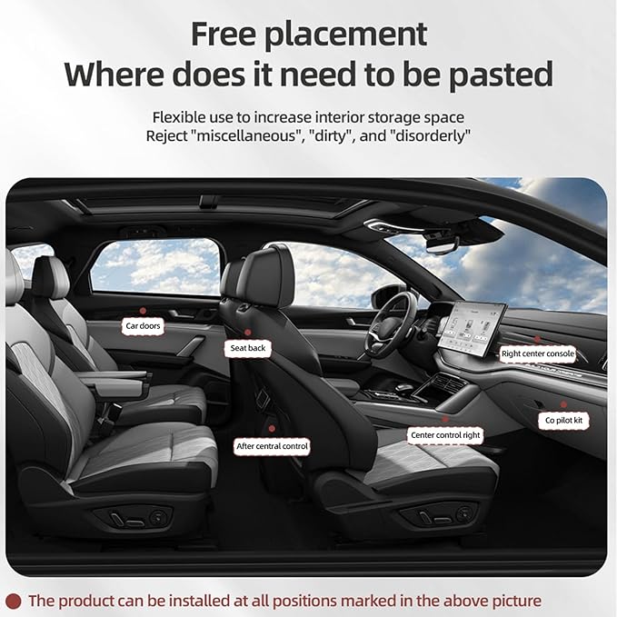 2 PCS Car Seat Side Storage Pocket Organizer Holder for Auto Door, Console, Vehicle Seat Gap Filler Tray Bag for Phone, Pen, Key, Sunglass, Invoice, Car Registration, Notepad, Card, USB Data Line