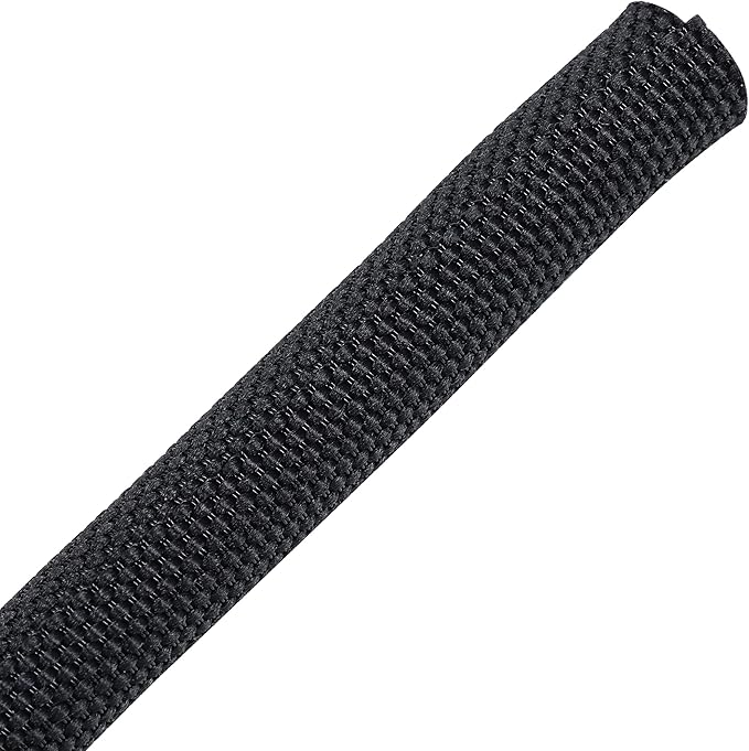 Automotive Wire Sheathing Split Wire Loom Braided Mesh Woven Cable Sleeve for Wires/Cable Cord Protector (5/16" - 36 Feet)
