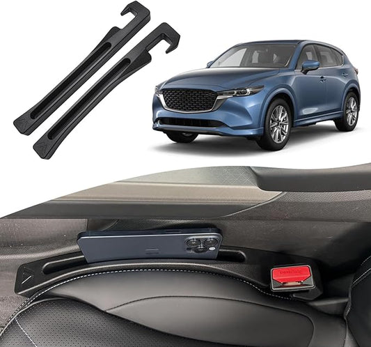 Mazda CX-5 CX5 Seat Gap Filler, Car Seat Gap Filler Organizer Stop Things from Dropping Customized Interior Accessories for Mazda, Black Pack of 2