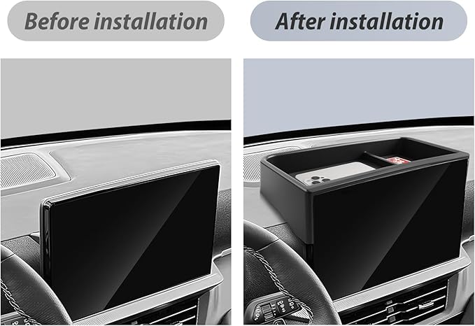 SKTU Upgrade for 2025 2026 Ford Explorer Dashboard Organizer for Active/ST-Line/Platinum/ST Behind Screen Organizer Ford Explorer 2025 2026 Accessories Dashboard Tray