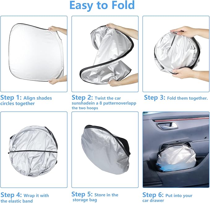 Windshield Sun Shade Window Sunshade Custom Fit Toyota Corolla Accessories 2026 2025 2024 2023 2022 2021 2020 (Not for Corolla Cross) Car Sun Visor UV Protector for Corolla Shield Cover Keep Cool