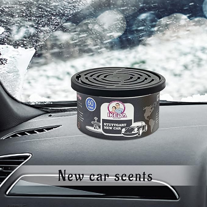 Car Air Freshener: Stuttgart New Car Scent | Car Scents | Odor Eliminator Essential | Long-Lasting | Strong Fragrance | For Home Closet | 1.5 Oz | Pack of 4