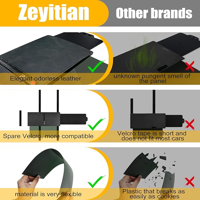Zeyitian Upgraded Polarized Car Visor Extender Sun Blocker Sun Visor Extender for Car Visor,Sun Visor for Windshields Automotive Interior Sun Protection,Protects from UV Rays (Driver Side)