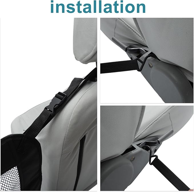 Dog Car Net Barrier, Secure Dog Car Barrier Behind Front Seat, Mesh Separator for Dogs, Dog Net for Car Back Seat Barrier for SUVs and Trucks, Black