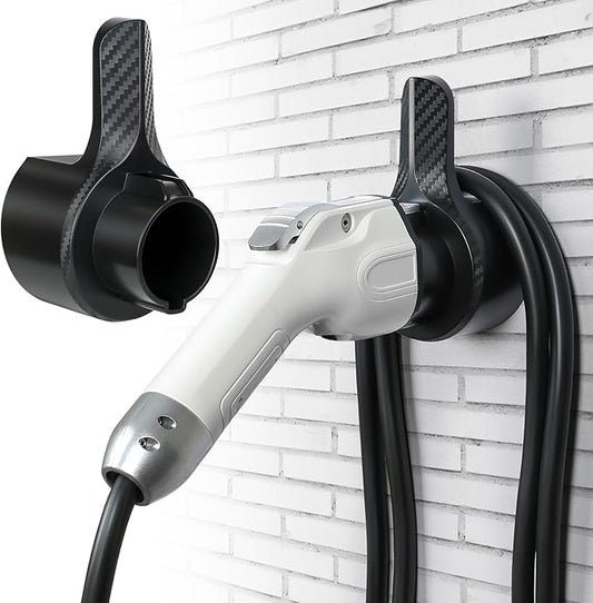 Electric Car Charger Holder Wall Mount for J1772,Charging Cable Holder, Electric Vehicle Charger Dock,EV Charge Cable Organizer,EV Cord Plug Holder,J1772