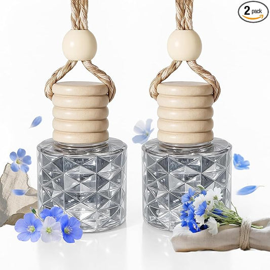 Car Air Freshener-Celestial Linen Scent Car Fresheners Long Lasting Essential Oil Car Diffuser- Cute Car Accessories for Women Interior without Methyl Carbitol&Hexylene Glycol