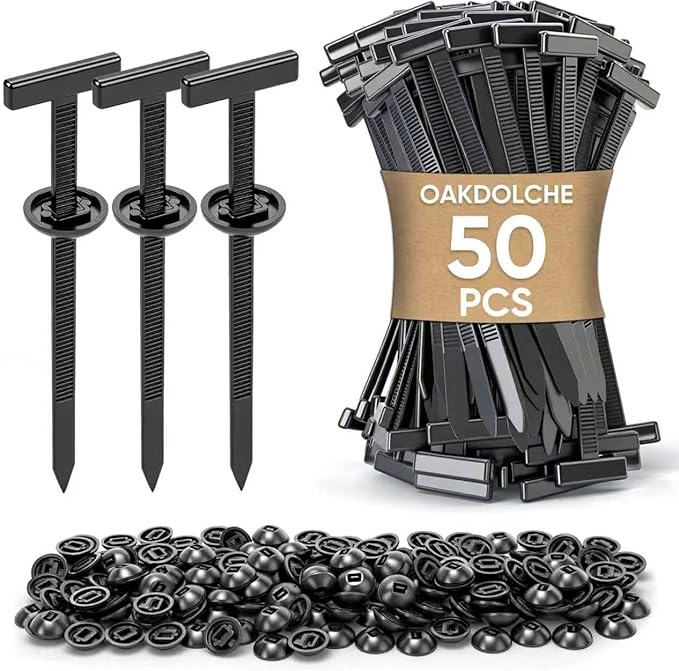 50Pcs Nylon Universal Cable Tie Buckle for Car, Heavy Duty Self-Locking Zip Ties Fasteners for Car Repair & Home Use, Snap-Fit Bumper Retainer Fender Liner Door Panel Fastener