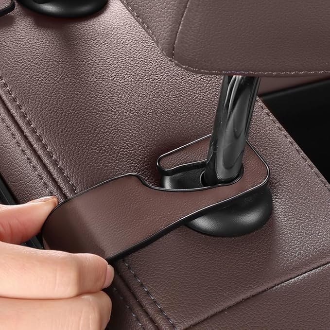 New car headrest Rear seat Multifunctional Storage Box, partition Design, with Cup Holder, Tissue Box, headrest Hook, Suitable for Children and Adults, car Travel Accessories（Red）