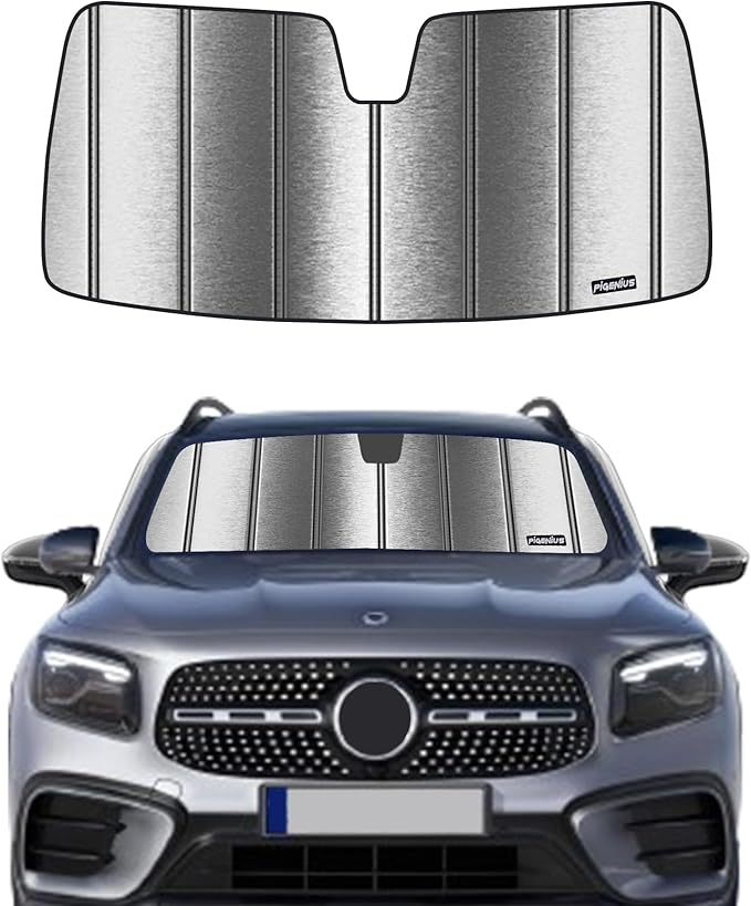 Pigenius Windshield Sun Shade for Mercedes-Benz GLB 2020-2026 Front Window Sunshade - Metallic