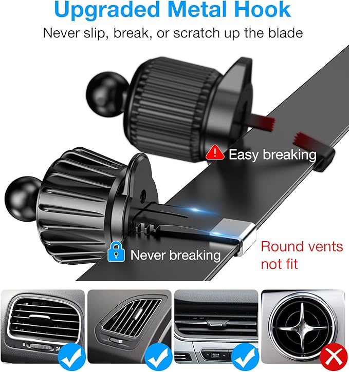 Coolpow for Magsafe Car Mount Charger【100% Stable】15W Magsafe Car Charger Magnetic Phone Holders for Your Car Accessories for Women Men Car Phone Holder Wireless Car Charger for iPhone 17 16 15 14 13