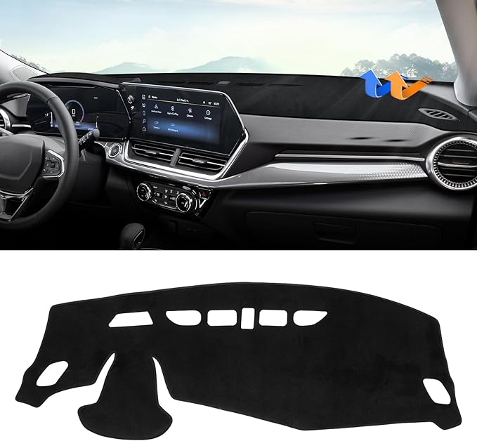 Autorder Dashboard Cover Mat for 2024 2025 2026 Chevy/Chevrolet Trax Accessories Dash Cover Upgrade Velvet Dash Mat Sunshade Glare UV Rays Protector