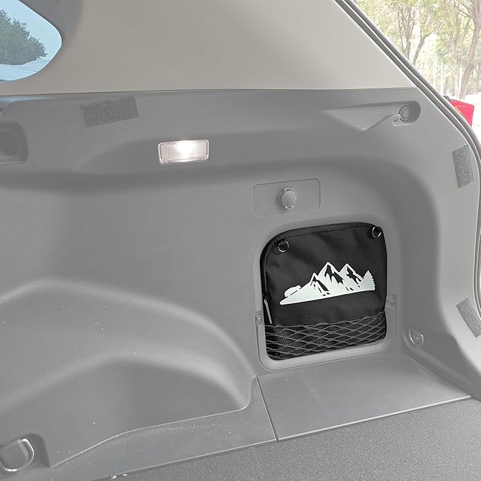 Trunk Upgrade, Trunk Organizer Pocket Multifunction Backpack, Trunk Cubby Storage bag，Cargo side pocket For Toyota Rav4 2025 2024 2023 2022 2021 2020 2019 Black, 1 pc