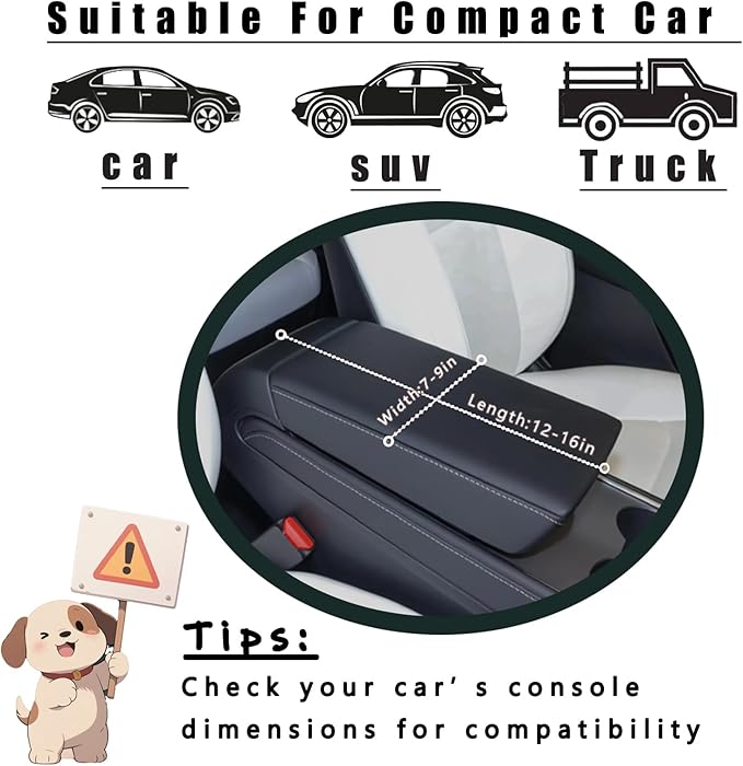 Cullaby Console Dog Car Seat - Portable Dogs Armrest Booster Seat for Small Dog, Anti-Collapse Pet Car Seat with Soft Cushion Safety Belt, Support Pet Up to 11lbs (Blue Daisy)