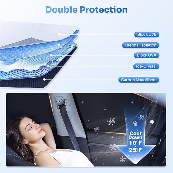 Canvcle Window Shades for 2022-2025 2026 Nissan Pathfinder Accessories Windshield Sun Shade Side Rear Window Cover Sunshade Sun Visor Shield Privacy Protection for Camping Keep Vehicle Cool Black 8PCS
