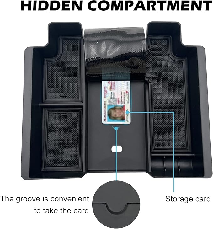 JOJOMARK Center Console Organizer Tray fits for 2019-2022 GMC Sierra/Chevy Silverado 1500 Accessories, 2020-2021 2022 2023 Silverado/Sierra 2500 HD/3500 HD -Full Center Console Models Only