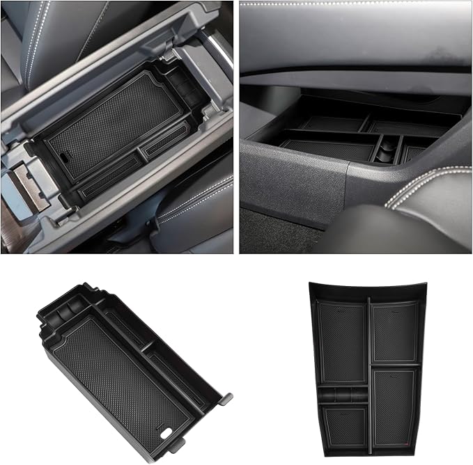 Ruiya 2021-2025 2026 Rogue Console Organizer for 2026 Nissan Rogue Accessories ABS Material Armrest & Lower Console Organizer Compatible with 2021-2026 Nissan Rogue S/SL/SV/Platinum Accessories