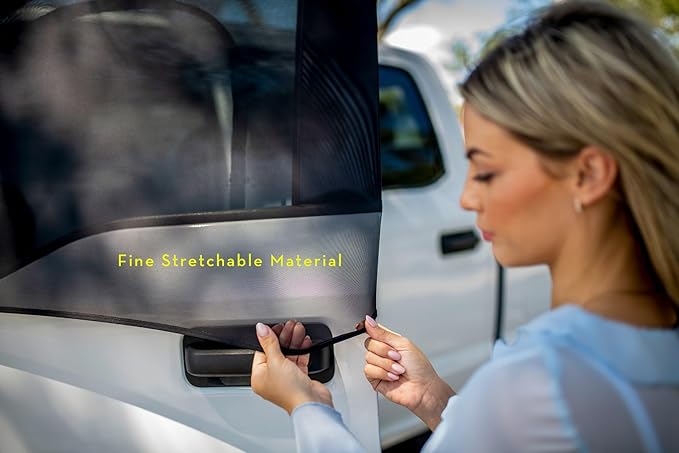 Large SUVs Compact Vans Front Window Screens for Camping Front Window Sun Shade Driver Side Window Bug Screen No Biting Bugs