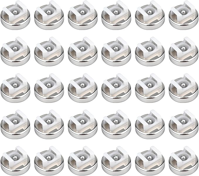 Magnetic Cable Zip Tie Base, Heavy Duty 18lbs Vertical Tension, Multipurpose Wire Clips Management Holder, Supplies for Electrical Cable Wire Organization (16mm, Count, 30)