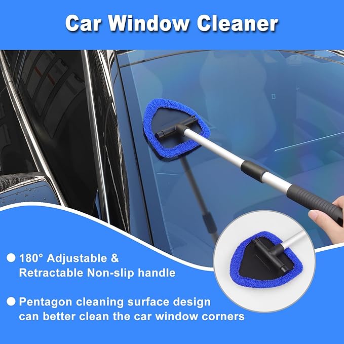 17pcs Car Detailing Kit Interior Cleaner, Car Interior Cleaning Kit with Handheld Car Vacuum, Car Detailing Brushes, Windshield Cleaning Tool, Car Cleaning Supplies, Car Accessories for Men, Women