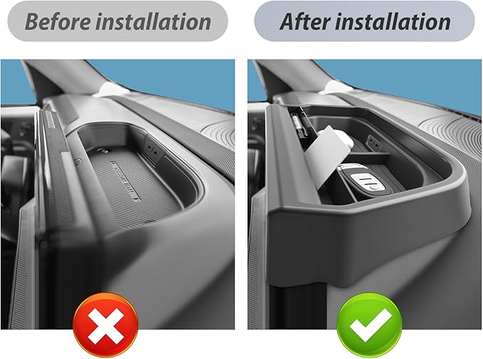 SKTU 2PCS for 2025 2026 Ford Bronco Sport Center Console Organizer for 2025 2026 Ford Bronco Sport Dashboard Organizer 2025 2026 Bronco Sport Console Tray Ford Bronco Sport 2025 2026 Accessories Tray