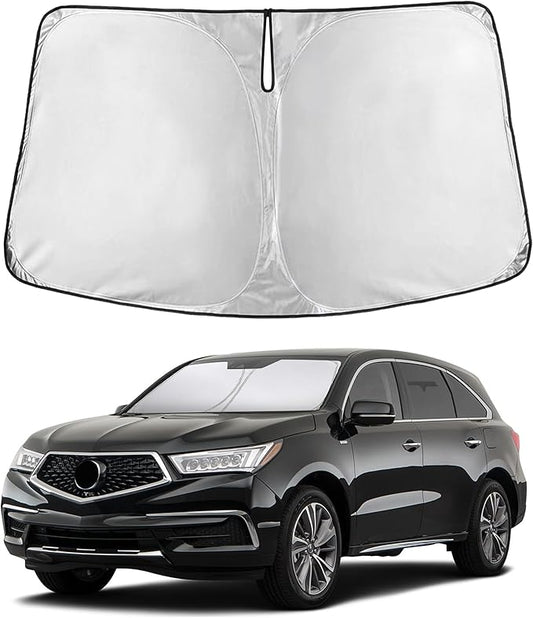 EcoNour Windshield Sunshade Compatible for Acura MDX 2014-2018 2019 2020, Sun Visor for Front Windshield & Window Sun Shade Cover, UV Heat Blocker & Protector, Car Accessories