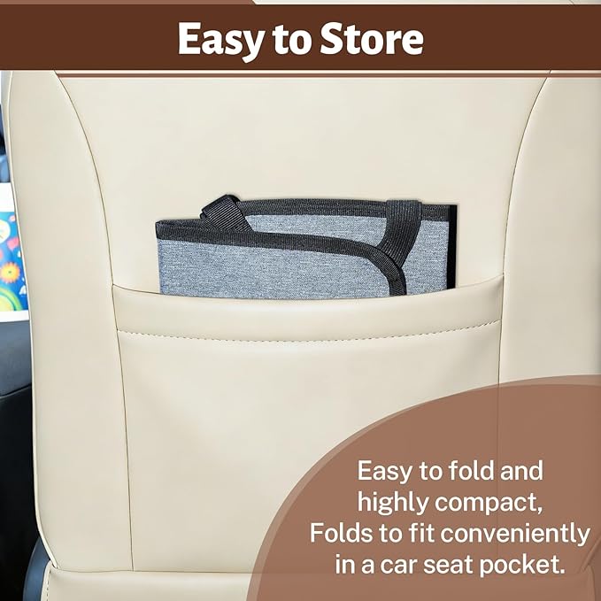 Dog Barrier for SUV, Car Net for Dogs with Adjusting Rope and Hook, Sturdy Mesh Backseat Car Divider for Small and Medium-Sized Dogs (Gray)