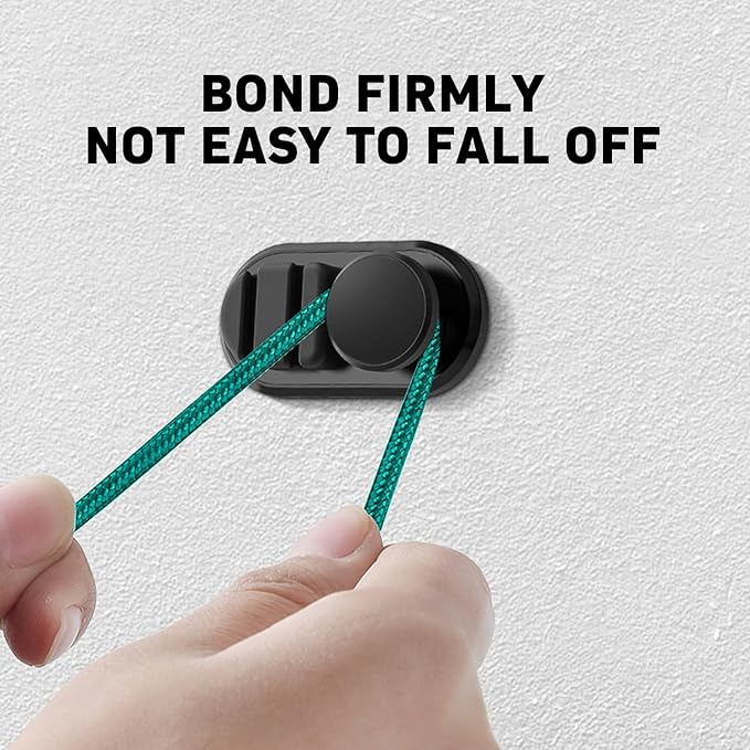 Car Dashboard Hook Holder for Key, Charging Cable, Data Cable,Earphone Cable,Bag and Mask, Phone Cord Organizer Stick on Dashboard,Hanging Hooks, Holder, Organizer, Winder for Car,Door and Wall