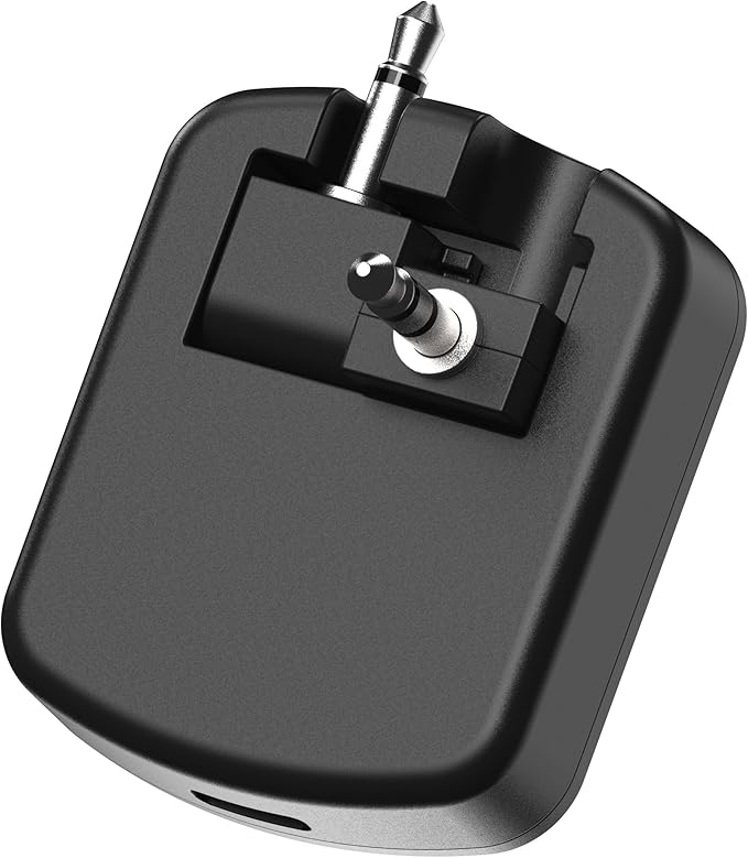 Scosche FlyTunes Airplane Bluetooth Transmitter with Dual & Single AUX for In-Flight Entertainment, TVs & Gym, Wireless Audio Adapter for AirPods, Connects 2 Bluetooth Headphones with 8Hr Battery Life
