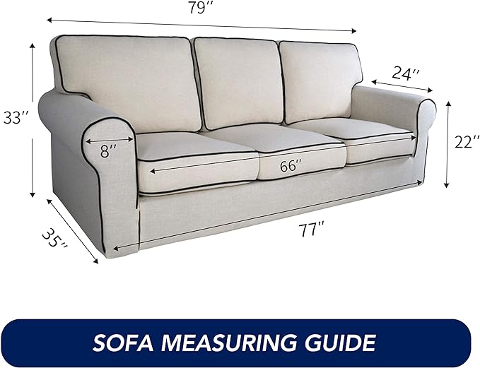 PureFit Reversible Quilted Sofa Cover, Water Resistant Slipcover Furniture Protector, Washable Couch Cover with Non Slip and Elastic Straps for Kids, Dogs, Pets (Sofa, Greyish Green/Beige)