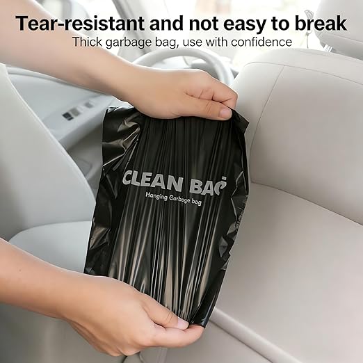 Car Trash Bags Hanging, 50 Pack Leakproof Waterproof Auto Garbage Bags