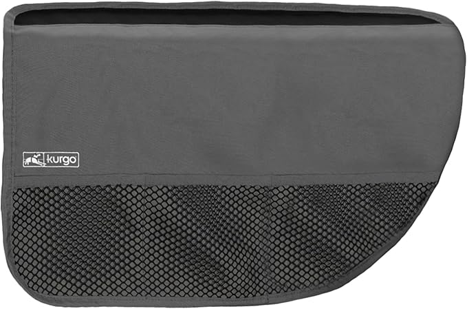 Kurgo Rover Car Door Guard - Interior Scratch Blocker - Paw Scratch Barrier - Waterproof Door Shield - Durable Rufftex Edging - Car Guard - Universal Fit for Most Cars - Charcoal Grey