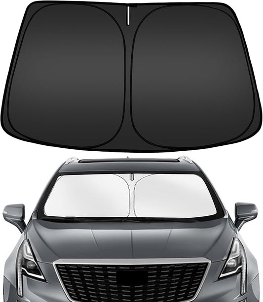 ARISMOTOR Windshield Sun Shade for Cadillac XT5 2017-2025 2026, Custom Fit Foldable Front Window Sunshade Sun Visor Protector, Block UV Rays Keep Your Car Cooler
