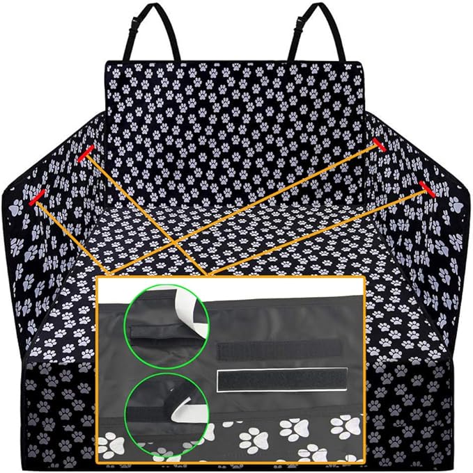 HelloTree Pet Dog Trunk Cargo Liner - Oxford Car SUV Seat Cover - Waterproof Floor Mat for Dogs Cats - Washable Dog Accessories