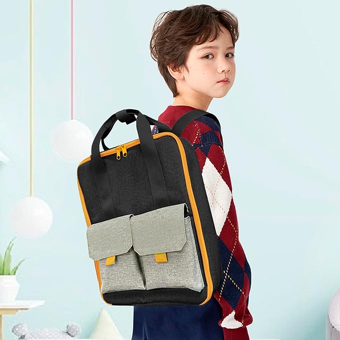 KISLANE Car Storage Backpack Organizer with Elastic Slots – Portable Backpack Carrying Case for 1:64 Scale Cars, Hands-Free Travel Storage Bag for Collection and Organization