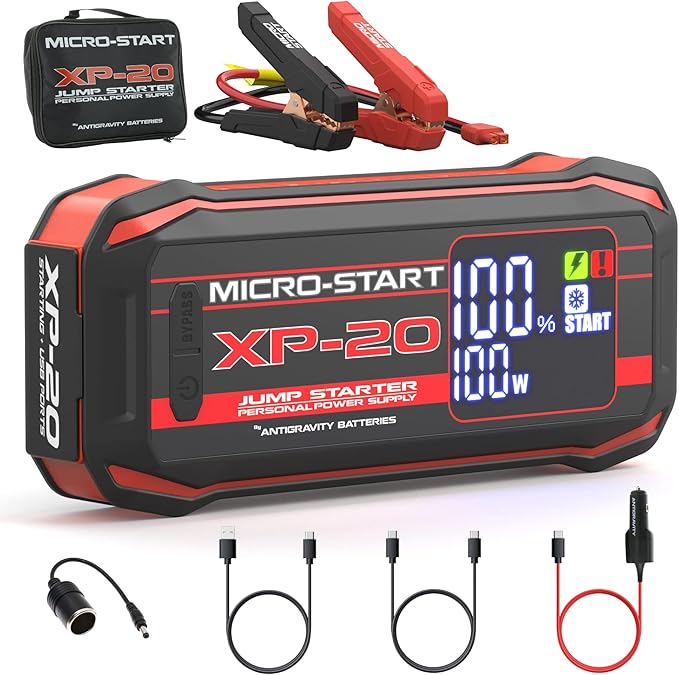 Antigravity Batteries 2000A Jump Starter – 12V Lithium Battery Booster Pack, Portable Jump Box, for up to 10.0L Gas & 8.0L Diesel Engines