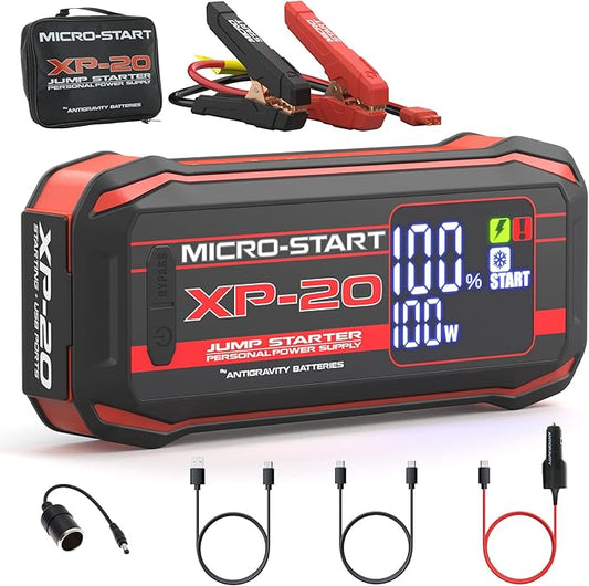Antigravity Batteries 2000A Jump Starter – 12V Lithium Battery Booster Pack, Portable Jump Box, for up to 10.0L Gas & 8.0L Diesel Engines