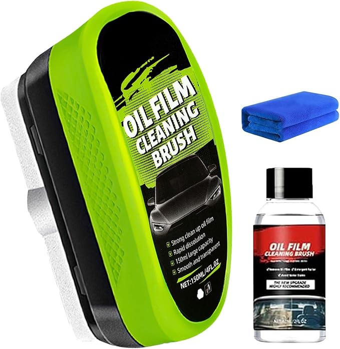 Oil-Free Car Glass Brushes,Upgrade 2.0 Clearvision Car Windshield Cleaner,Oil Film Cleaning Brush For Car Windows,Clearvision Cars Windshield Cleaner Tool Prevents Rain And Fog