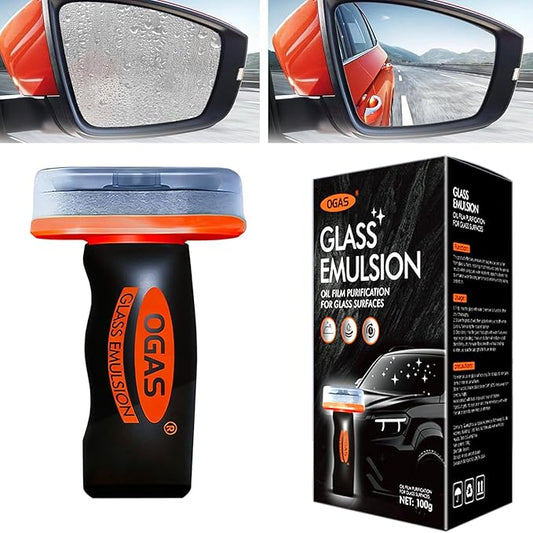 Glass Cleaner Glass Oil Film Cleaner for Car, Windshield Cleaner Tool for Automotive Windshield, Window, Mirror, Improve Windshield Clarity and Visibility for Safe Driving (1)