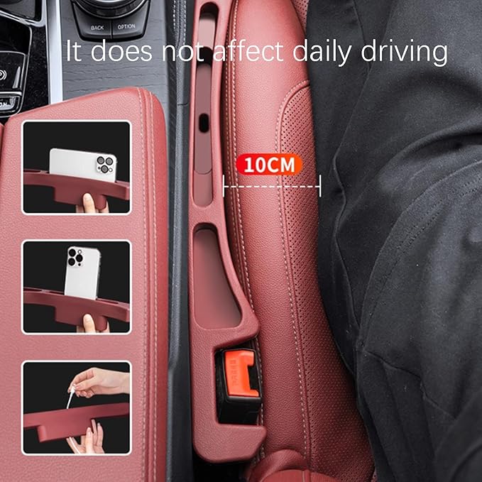 2Pcs Seat Gap Strips for Mazda MX-5 MX-30 CX-30 CX-50 CX-60 CX-70 CX-80 CX-90 EZ-6 Soft Not Easy to Deform Car Seat Gap Plug,Waterproof Stress Resistance Gap Filler,B