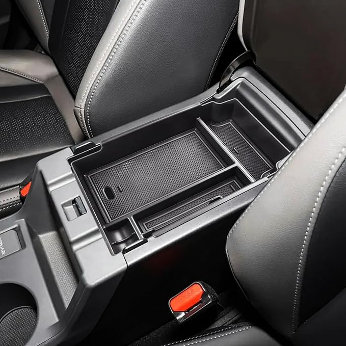 EDBETOS Center Console Organizer Compatible with 2024 2025 2026 Subaru Crosstrek and Subaru Impreza Accessories ABS Plastic Material Armrest Box Insert Tray Secondary Storage Pallet Accessories, Black