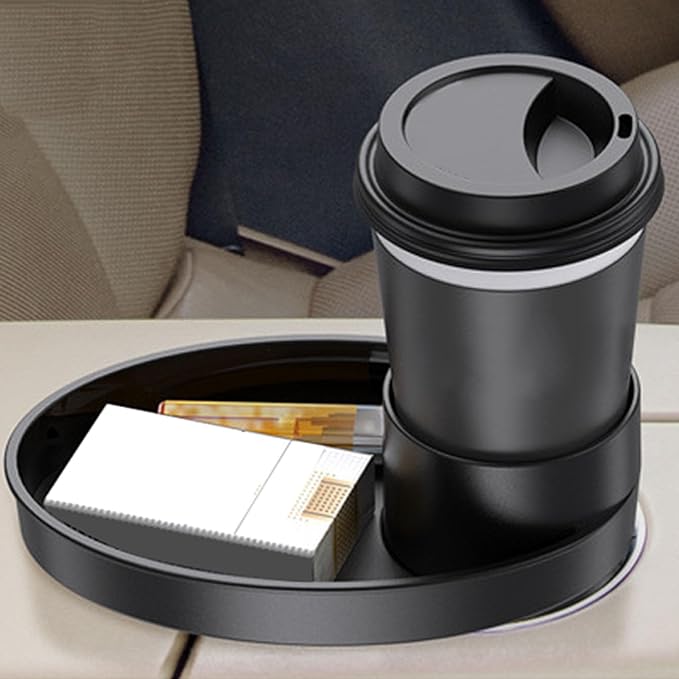 Asixxsix Car Seat Snack Tray, Travel Tray for Kids Car Seat, Stroller, Booster and Anywhere with Cup Holder, Cup Holder Tray for Snacks, Car Seat Tray for Kids Travel, Toddler Road Trip