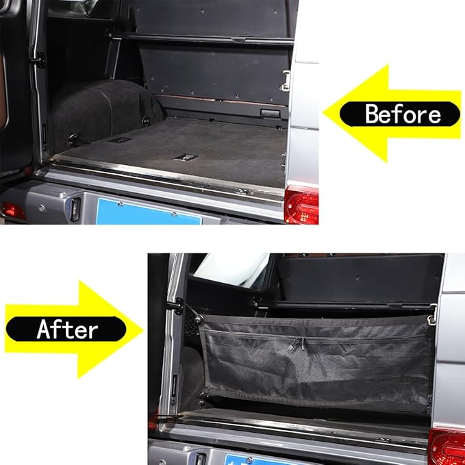 TOYCIDFG Car Trunk Organizer Wall Hanging Storage Bag Compatible with Mercedes Benz G Class G350 G500 G55 G63 2004-2018