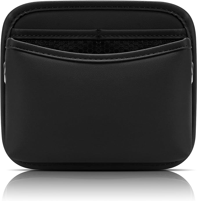 Accmor Car Seat Side Pocket Organizer, PU Leather Pouch Bag for Car Seat, Door, Window, Console, Registration Wallet Cards Trash Phone Sunglasses Holder Pocket for Auto