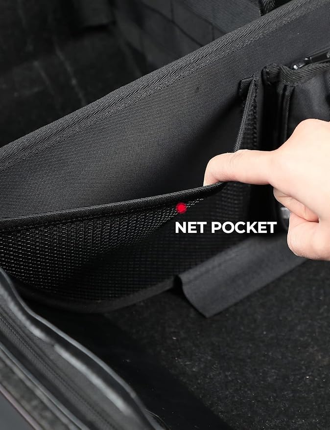 KEMIMOTO Organizer for Tour Pack Storage bag with Mesh Pocket and Dividers Compatible With Touring CVO Road Glide Ultra Limited Tri Glide 2014-2025