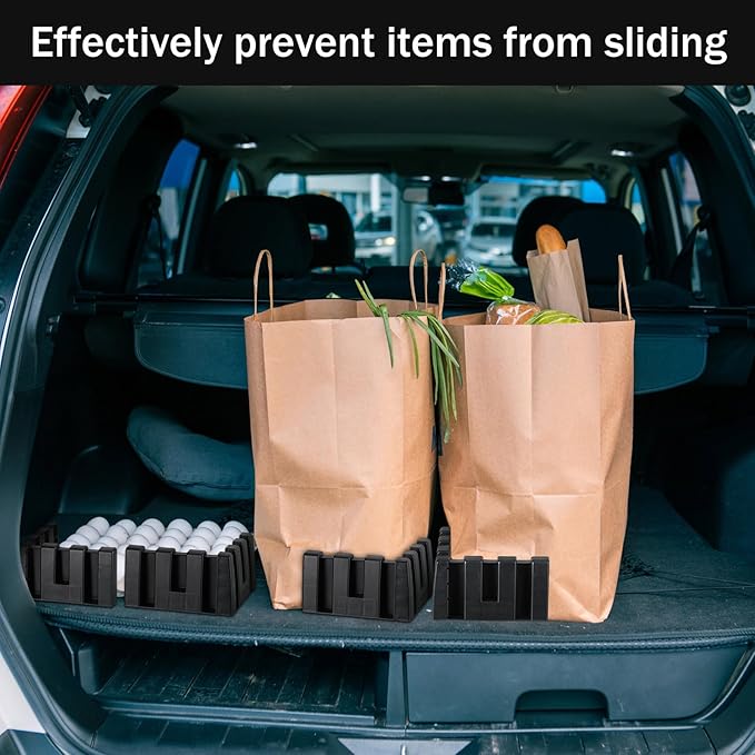 12 Pack Car Trunk Organizer Blocks for Back of SUV Multipurpose Car Storage Organizer Blocks Trunk Divider Available to Wool Carpet for Truck SUV Van Cargo