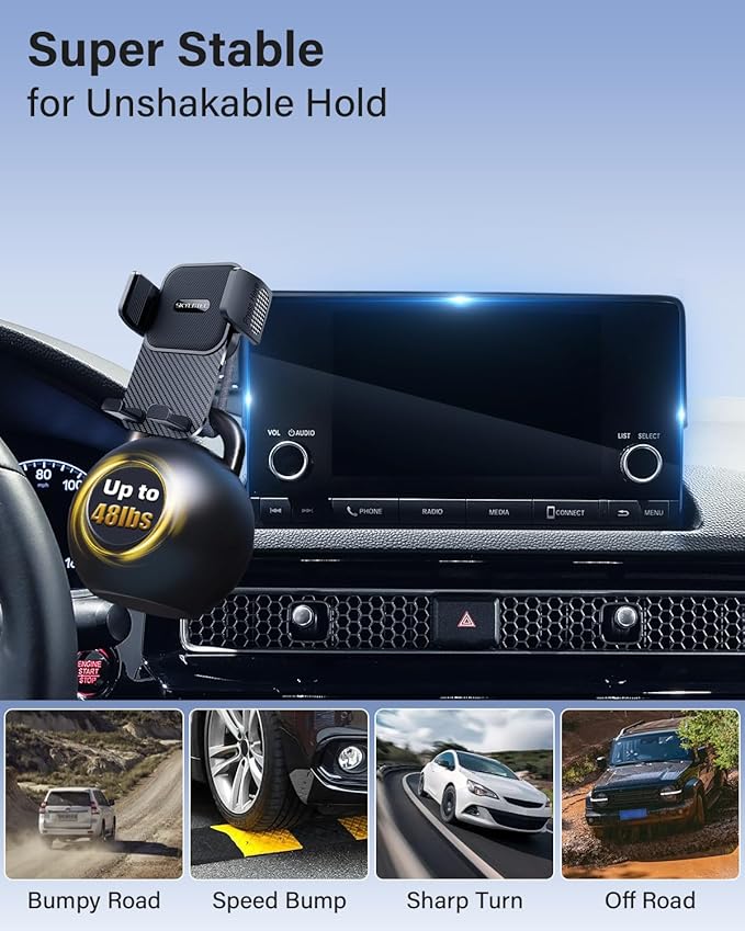 SKYLOTEC Car Phone Holder for BMW 7 Series 2016 2017 2018 2019 2020 2021 2022 Accessories 10.25/10.3-Inch Screen Fixed Clip, Automobile Cradles Phone Mount, Cell Phone Base Not Block Air Vent