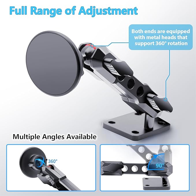for Jeep 2024 2025 Wrangler JL JLU JT 4XE Phone Mount - Dashboard Phone Holder for Jeep Wrangler Gladiator 2/4 Door Accessories, with The Strongest Magnet (NOT for 1945-2023 JL JT)